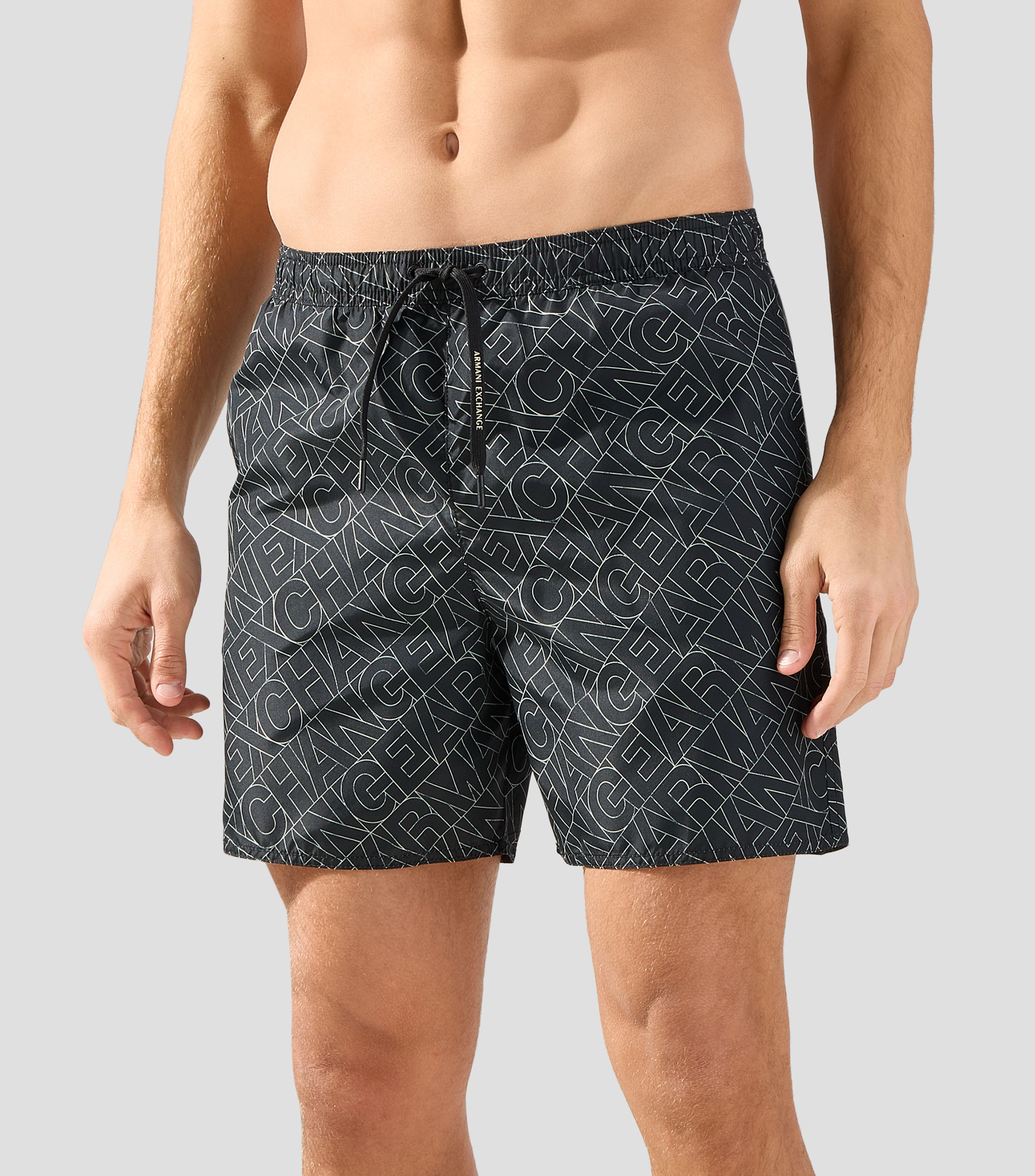 Traje de baño largo estampado Hombre